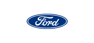 Ford logo representing vehicle audio and performance customization services.